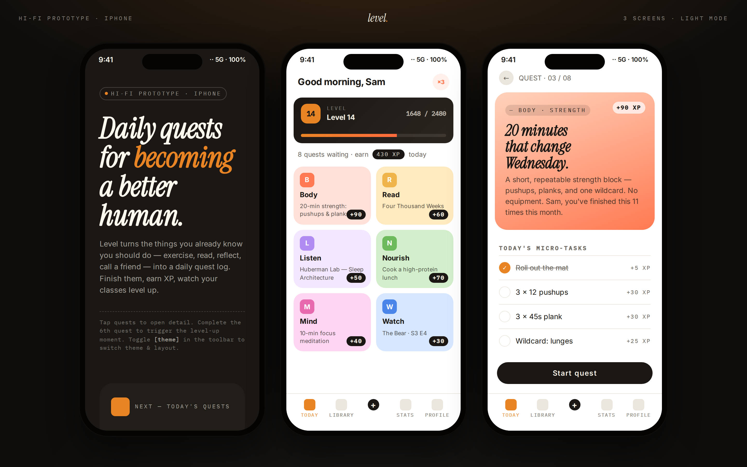 Gamified App preview