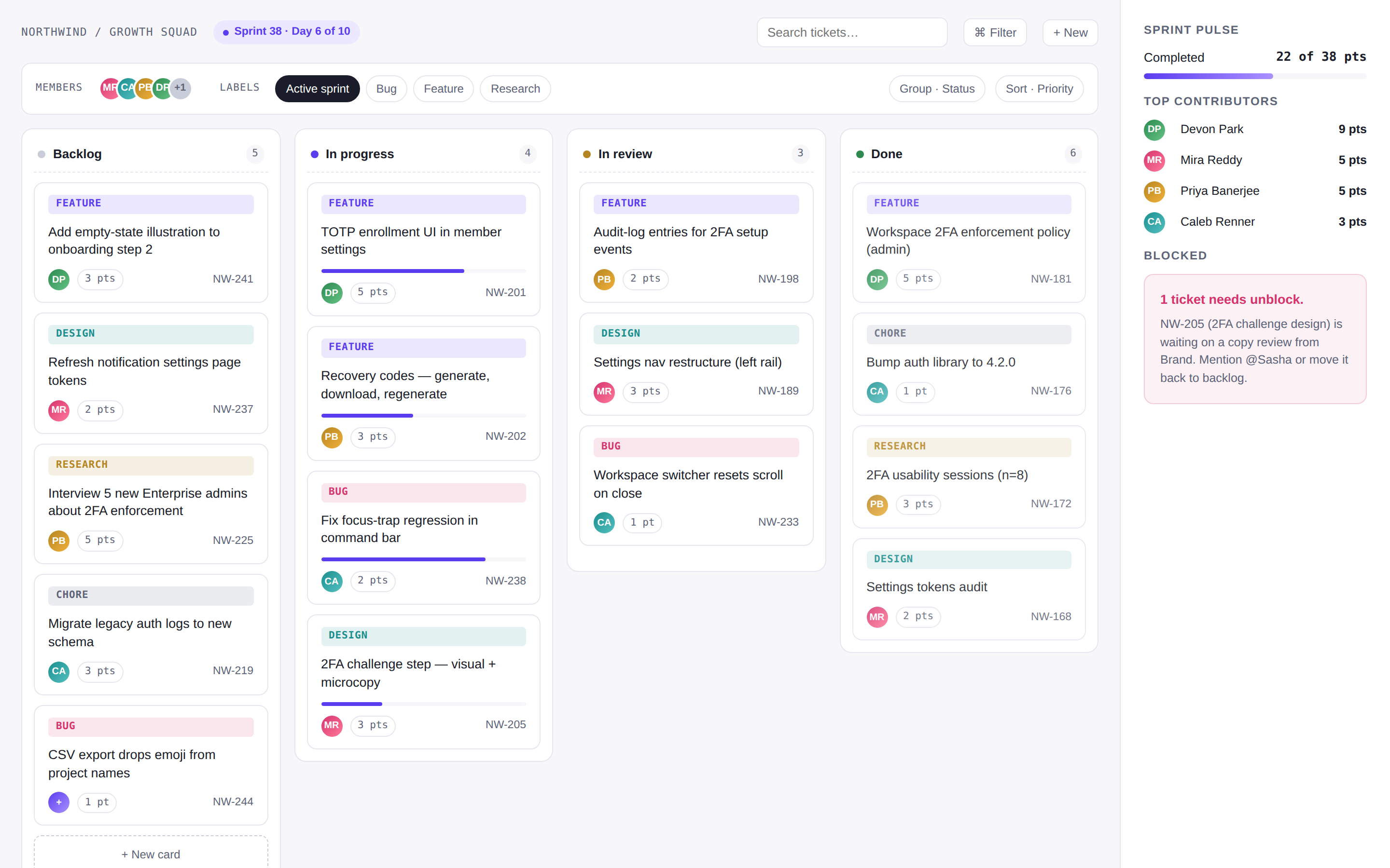 Kanban Board preview
