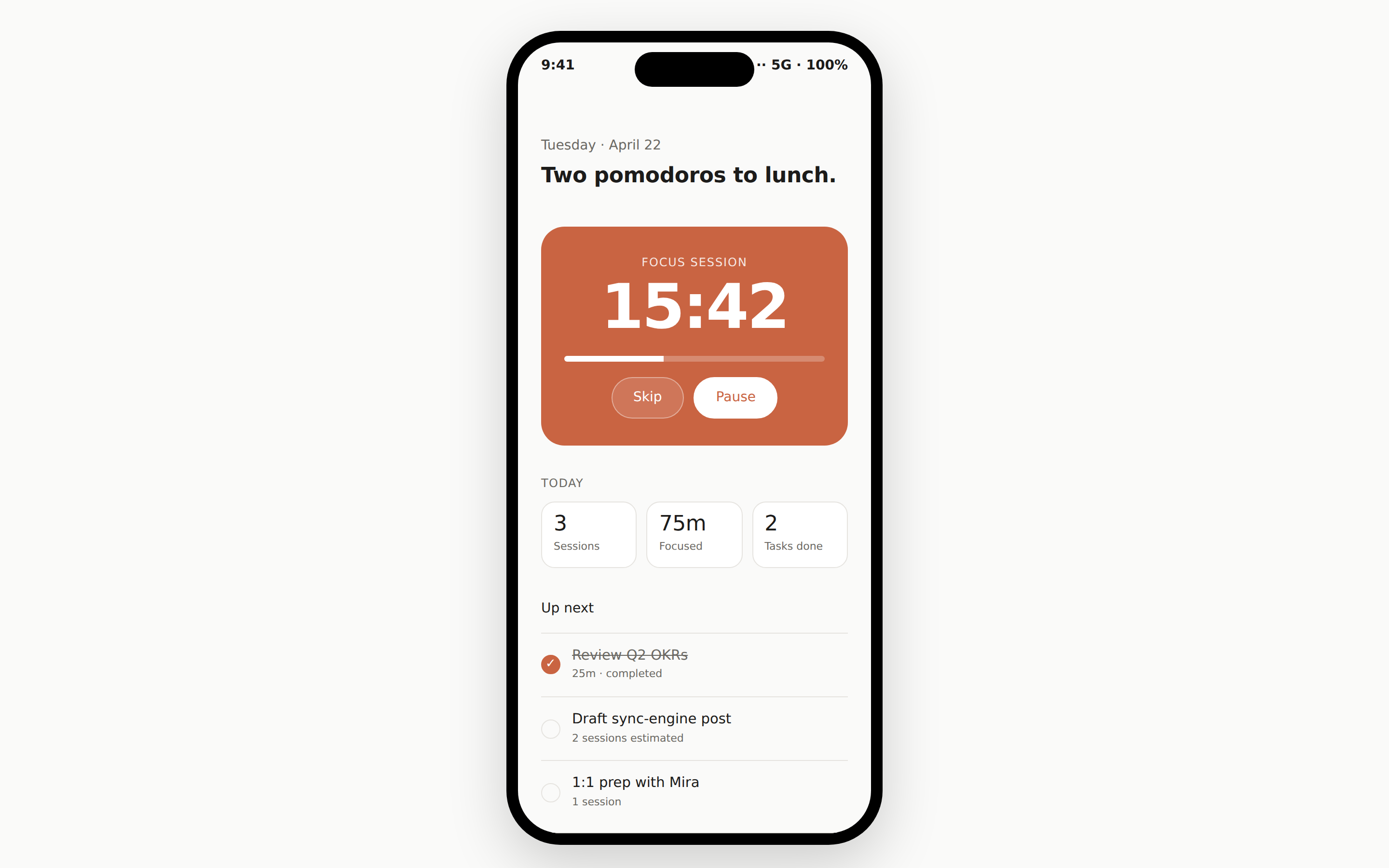 Mobile App preview