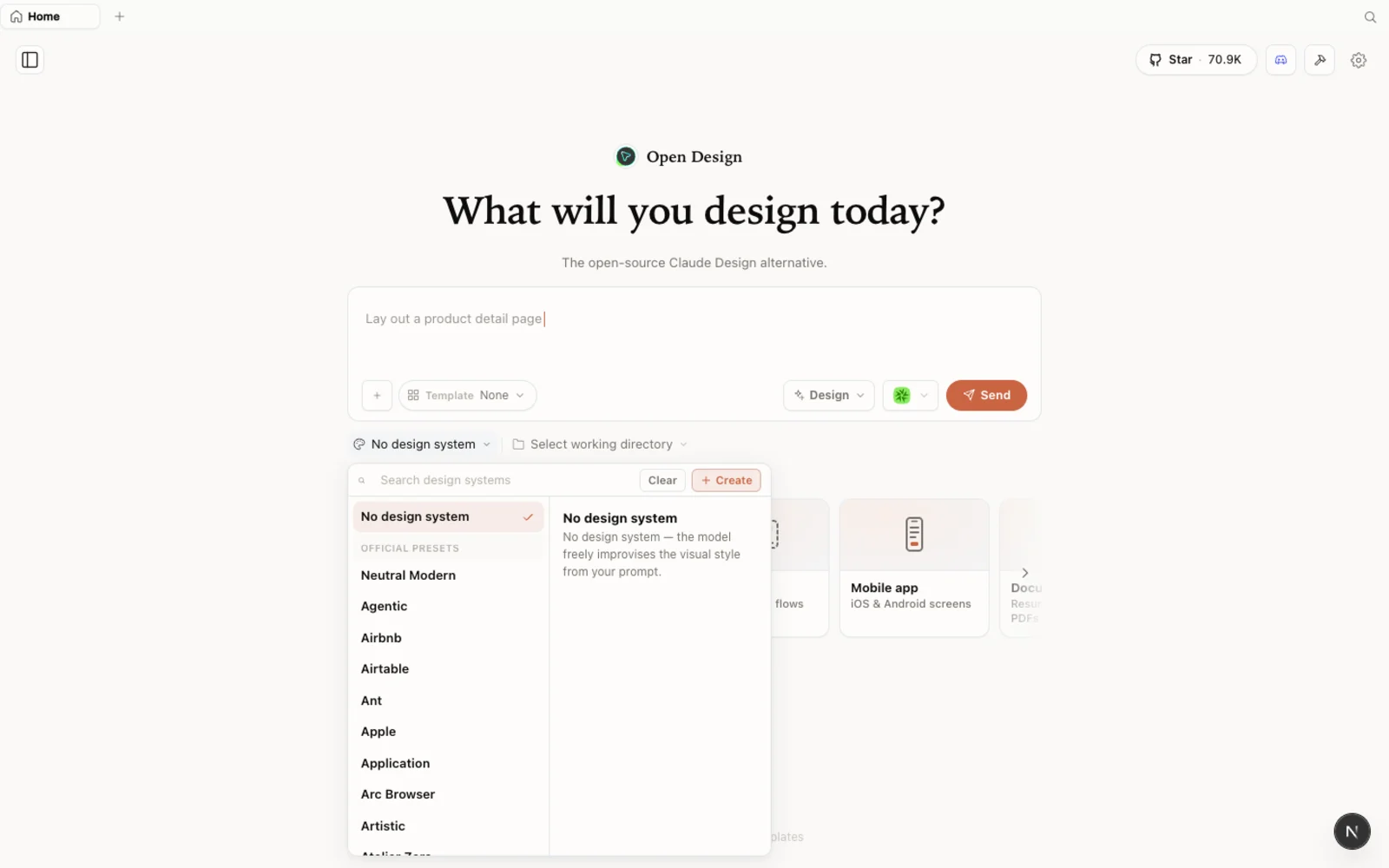La libreria di design system integrata — veri punti di partenza basati sui brand.